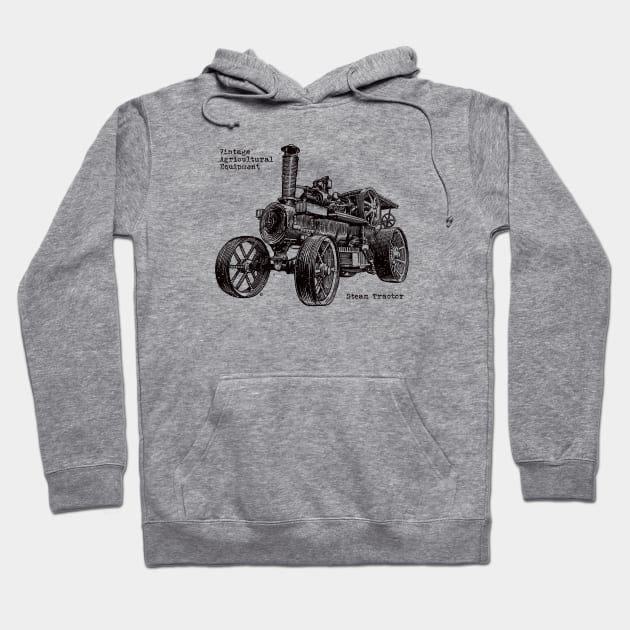 Grunge steam tractor Hoodie by StefanAlfonso